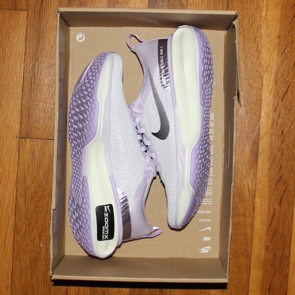 Nike ZoomX Invincible Run 3 Flyknit Running Shoes Womens 9 9.5 10 Barely Grape - Picture 7 of 7